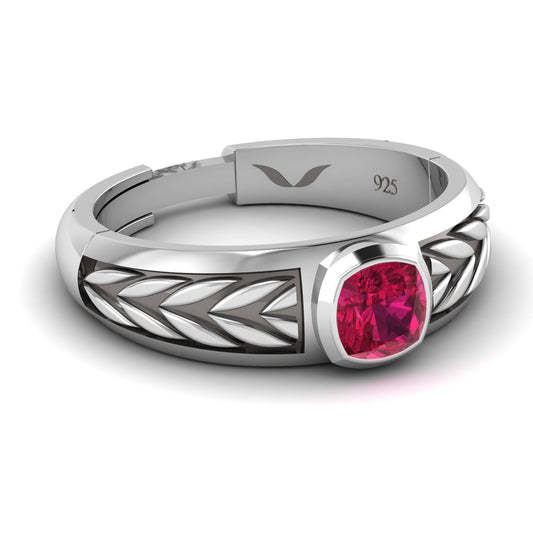 Slayer Ring Red CZ