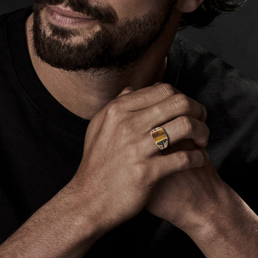 Balerion Ring-Tiger's Eye