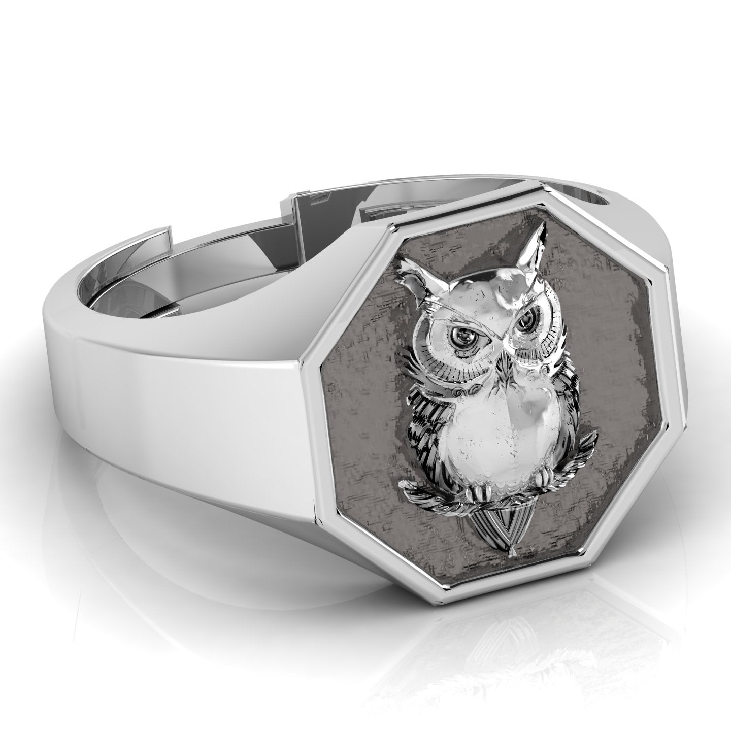 Owl Signet Ring