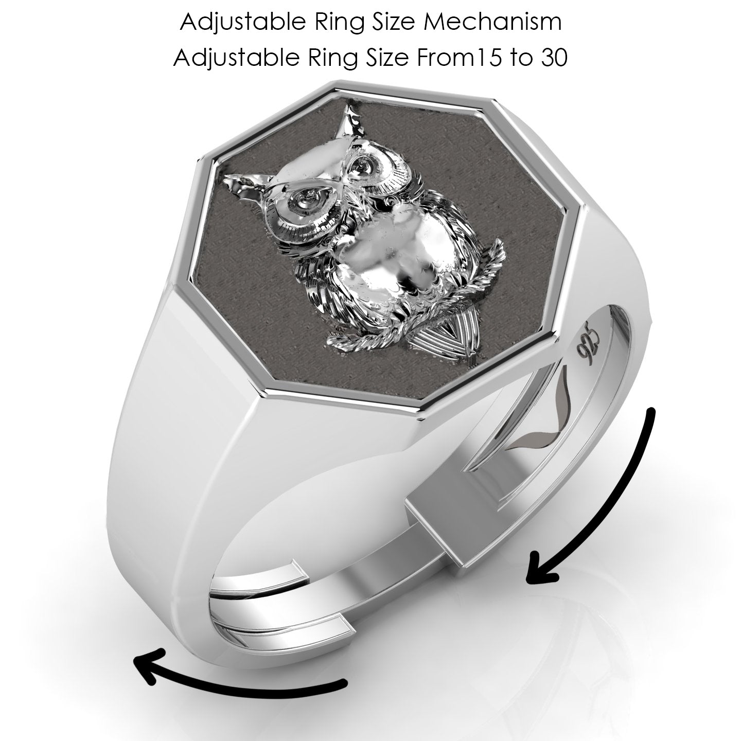 Owl Signet Ring