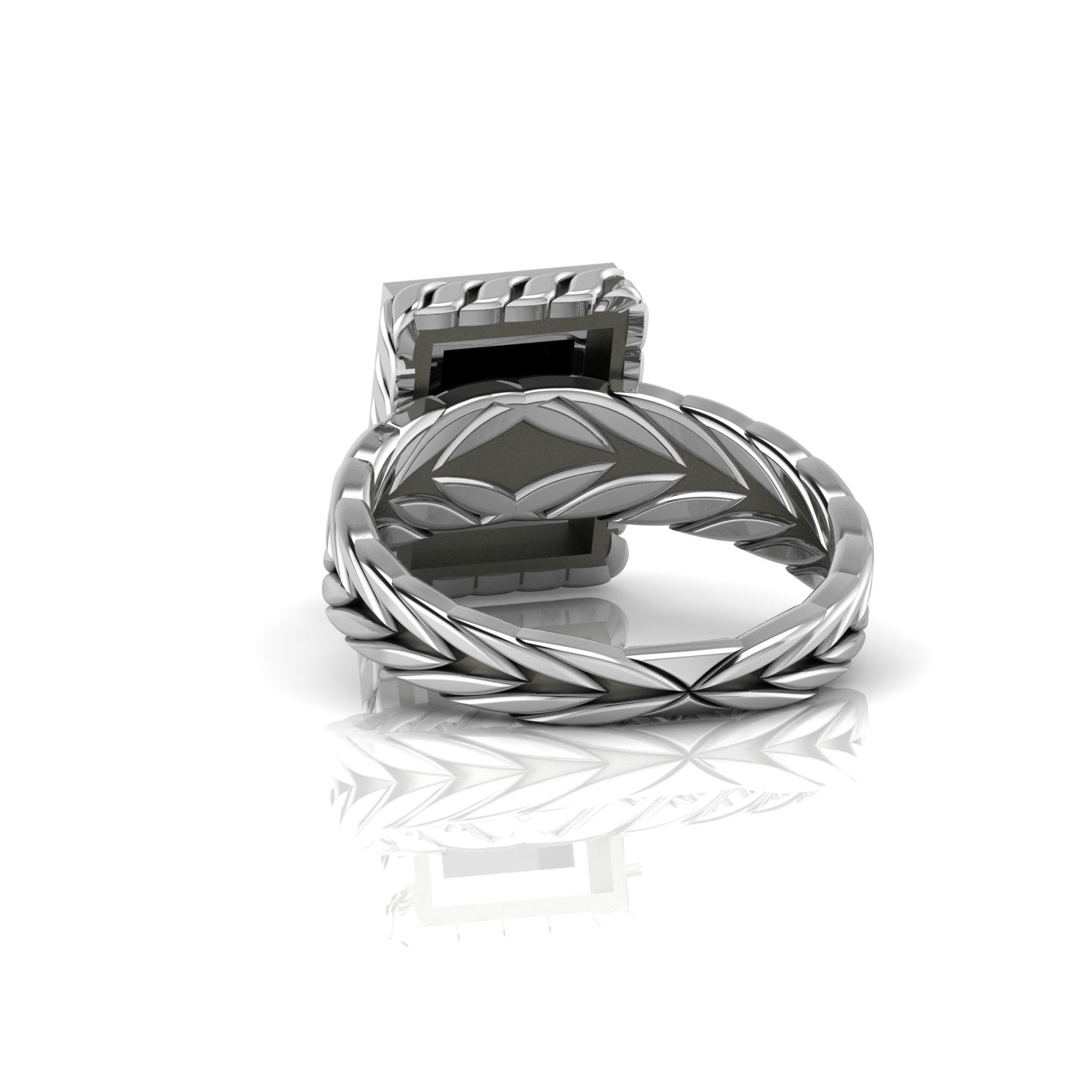 The Viper : The Powerful One, Natural Black Onyx Ring
