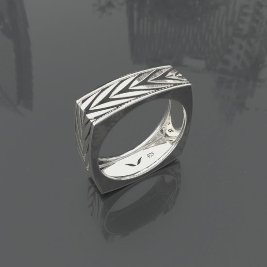 Men's Band silver ring for men drake ring band men's ring plain rings by vitra jewellery