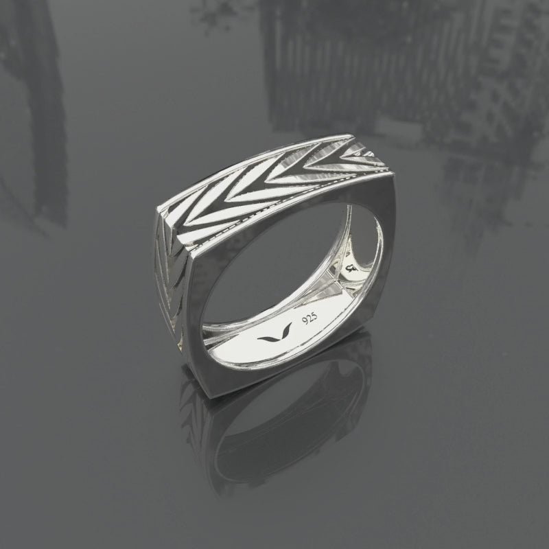 Men's Band silver ring for men drake ring band men's ring plain rings by vitra jewellery