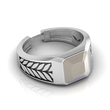 Rera Pyrite Men's Ring in 925 Sterling Silver – Money Magnet Ring